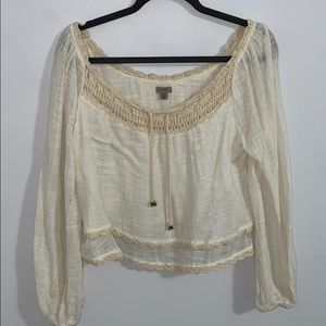 Small White Ruffled Shirt